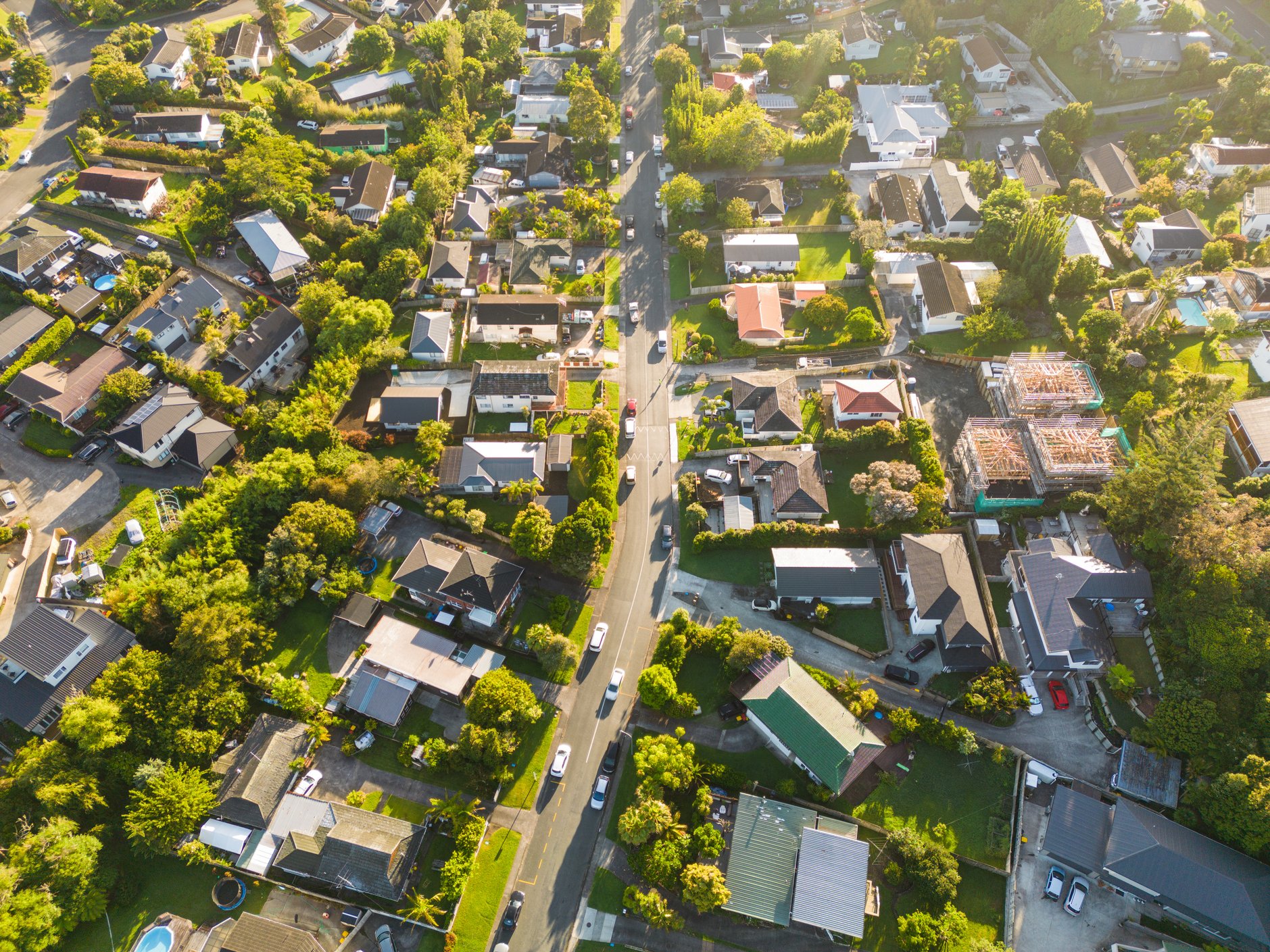 Houses_aerial Stock shot