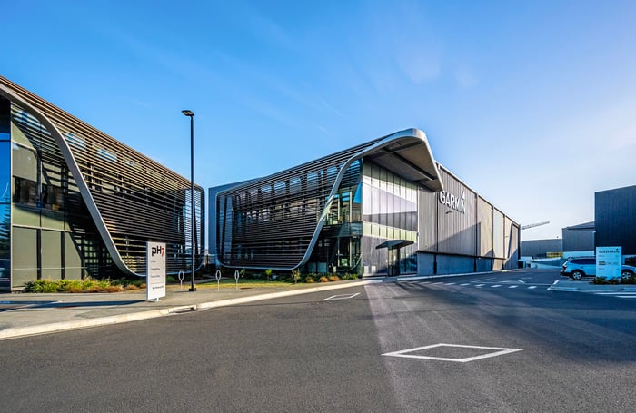 Tāwharau Lane architectural fascades, NZs first 6 Green Star Industrial Development