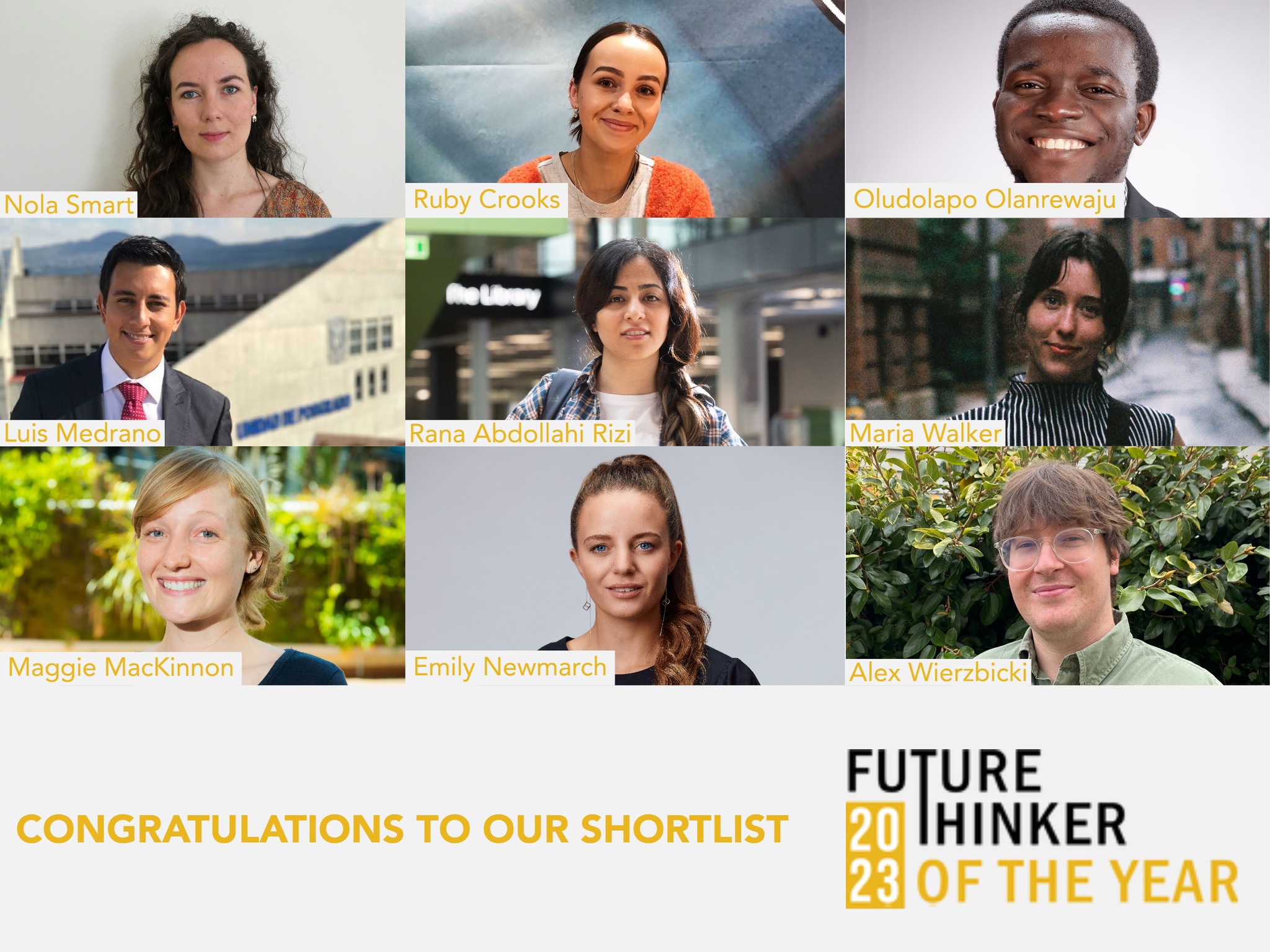 Meet the 2023 Future Thinker of the Year shortlist