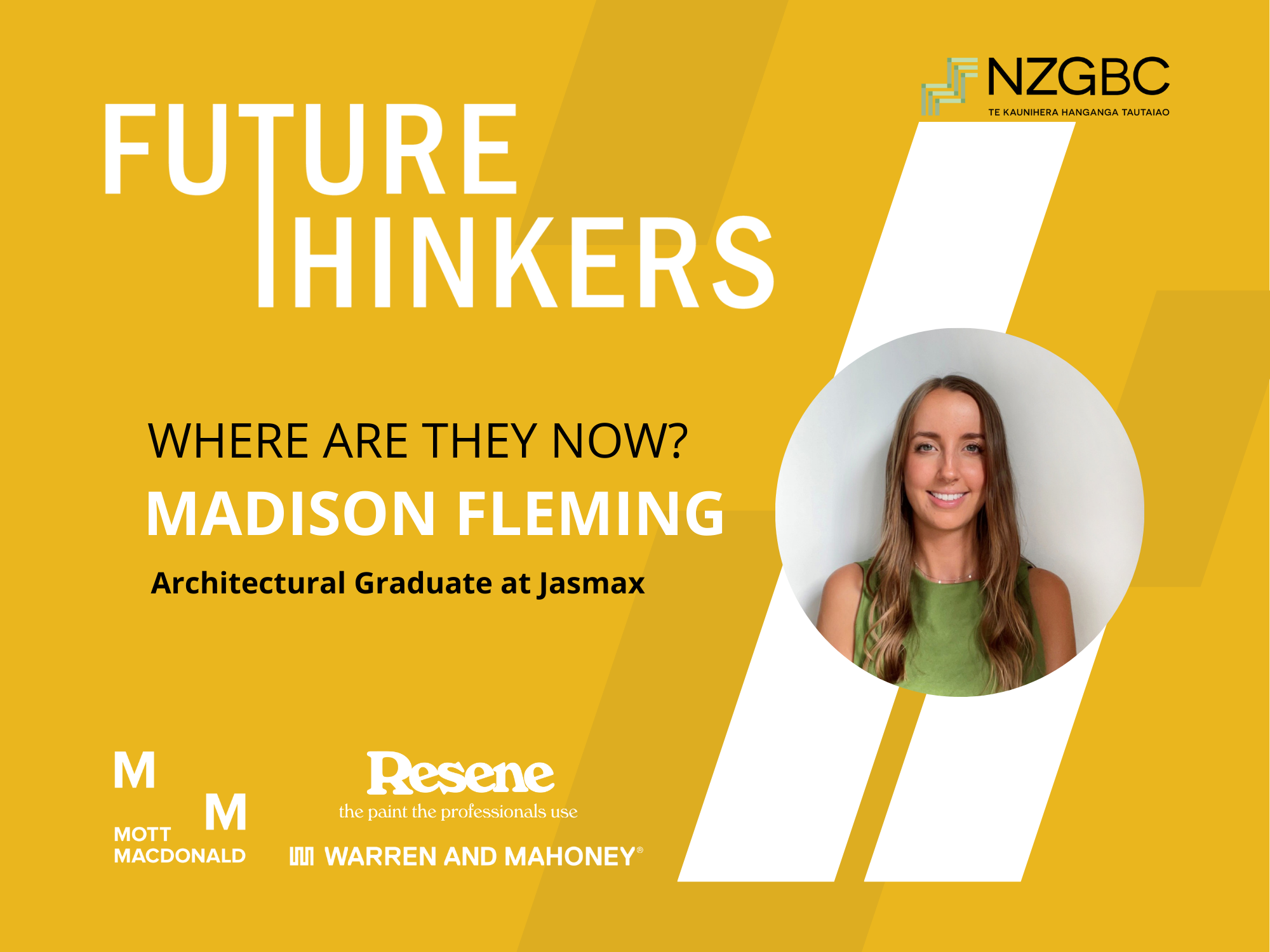 NZGBC Future Thinkers - Where Are They Now? - Madison Fleming